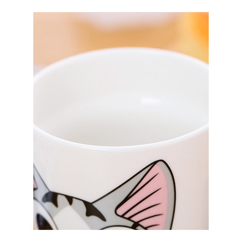 创意陶瓷杯子大容量水杯马克杯简约情侣杯带盖勺咖啡杯牛奶杯茶杯