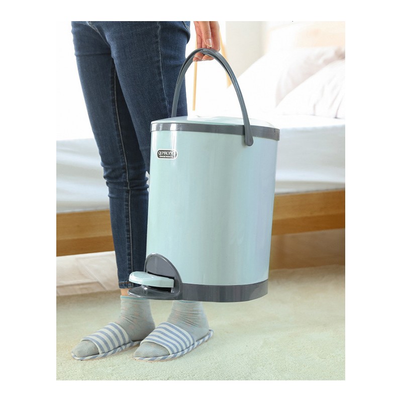 大号脚踩式垃圾桶家用卫生间客厅卧室厨房创意带盖手提脚踏桶