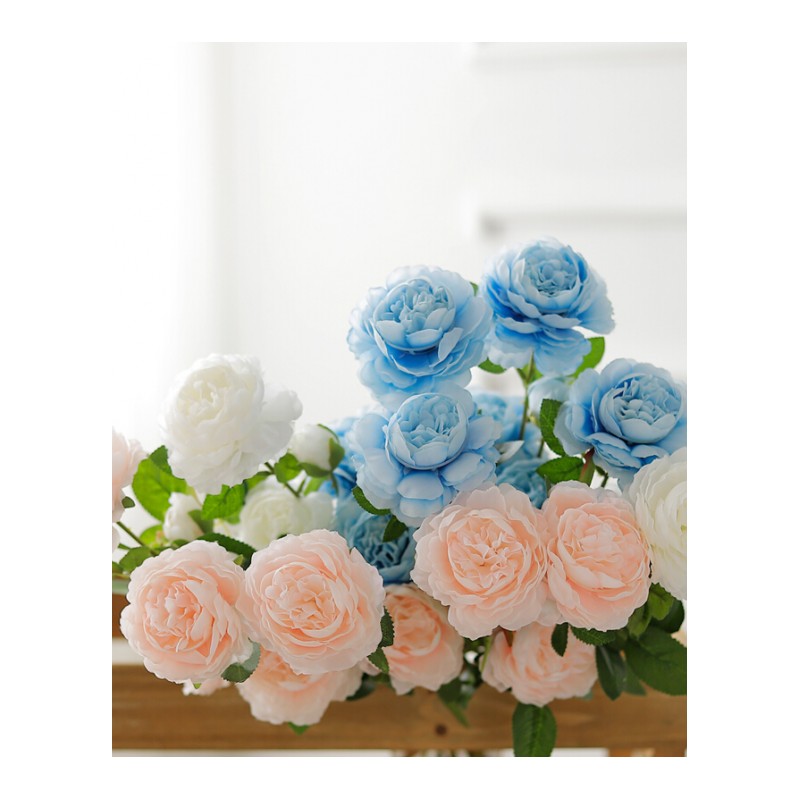 单支假花仿真花束室内餐桌塑料花ins家居客厅房间装饰品摆设花瓶