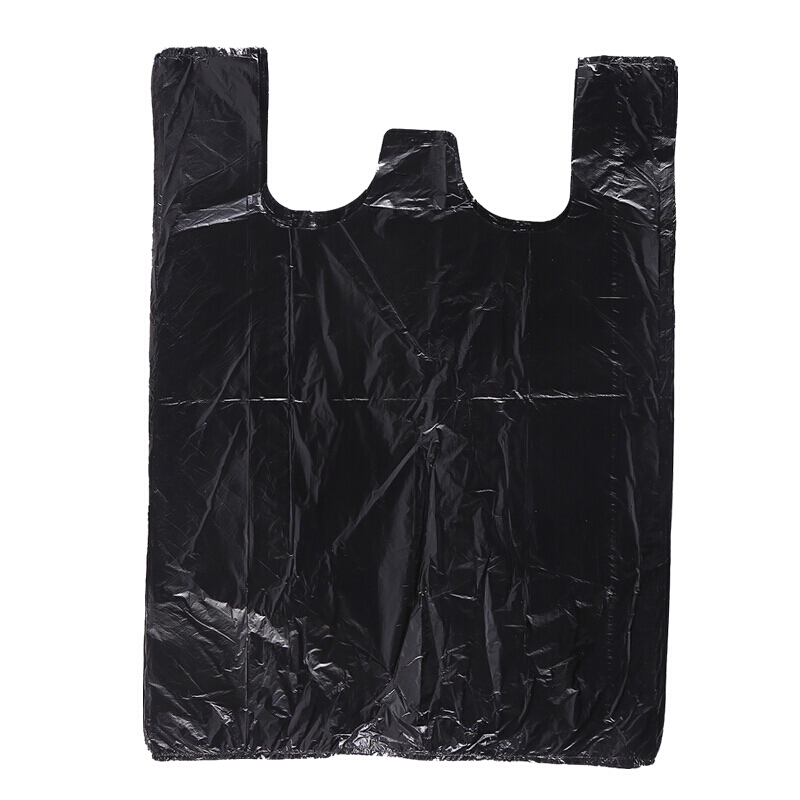 垃圾袋手提式家用办公室加厚背心式马甲袋小号黑色垃圾袋30*50200只加厚加厚