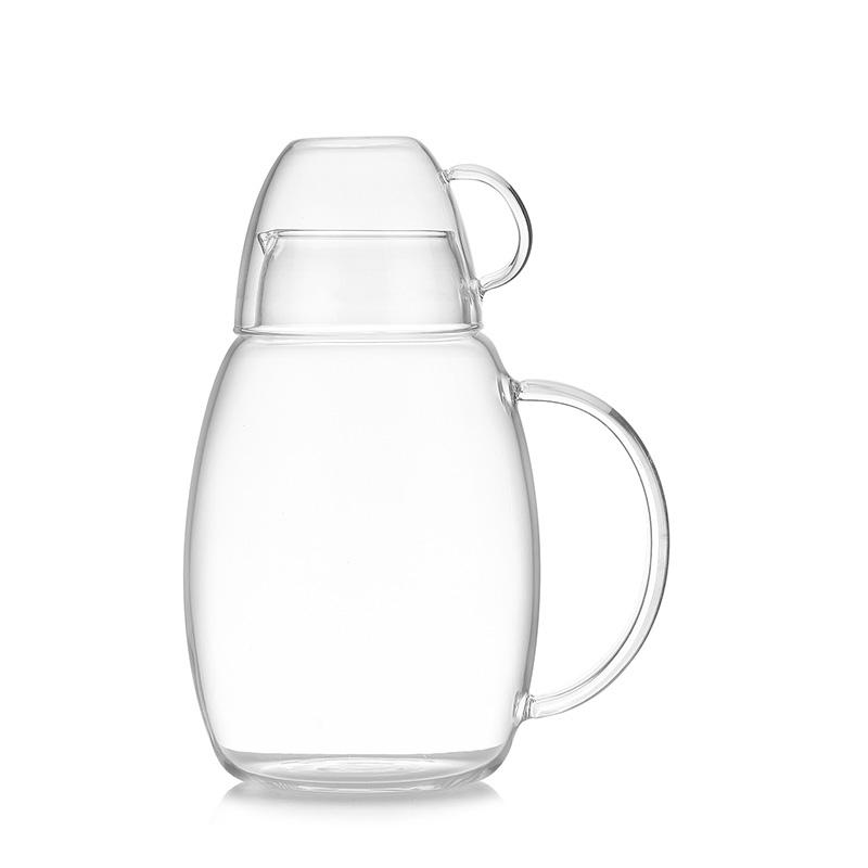 一壶一杯冷水壶高硼硅耐热玻璃凉水壶套装果汁壶大容量