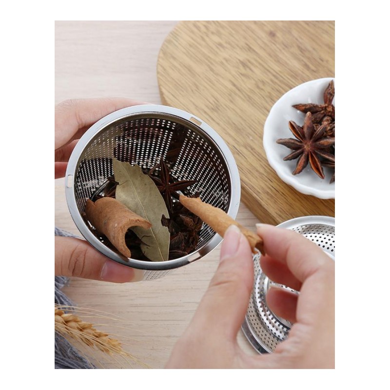 不锈钢茶叶过滤器煲汤球味球包茶包茶漏居家泡茶-5cm