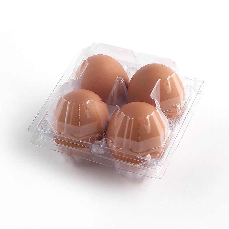 鸡蛋包装盒4枚包装土鸡蛋盒子一次性中号盒子塑料防震蛋托盘礼盒