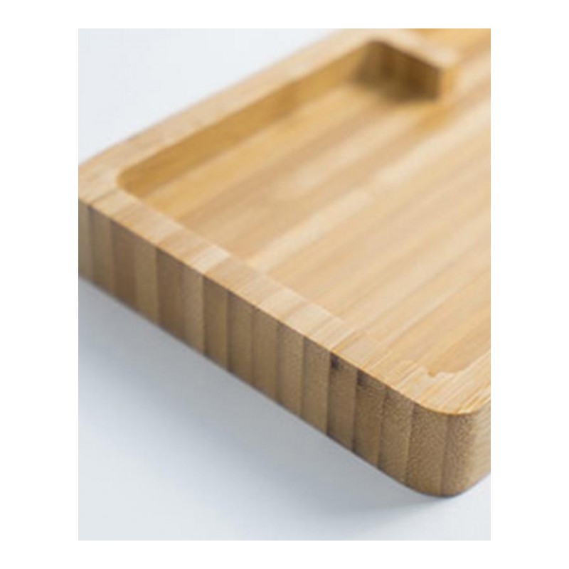 实木桌面收纳盒长方形创意简约文具家用水杯多肉置物竹托盘