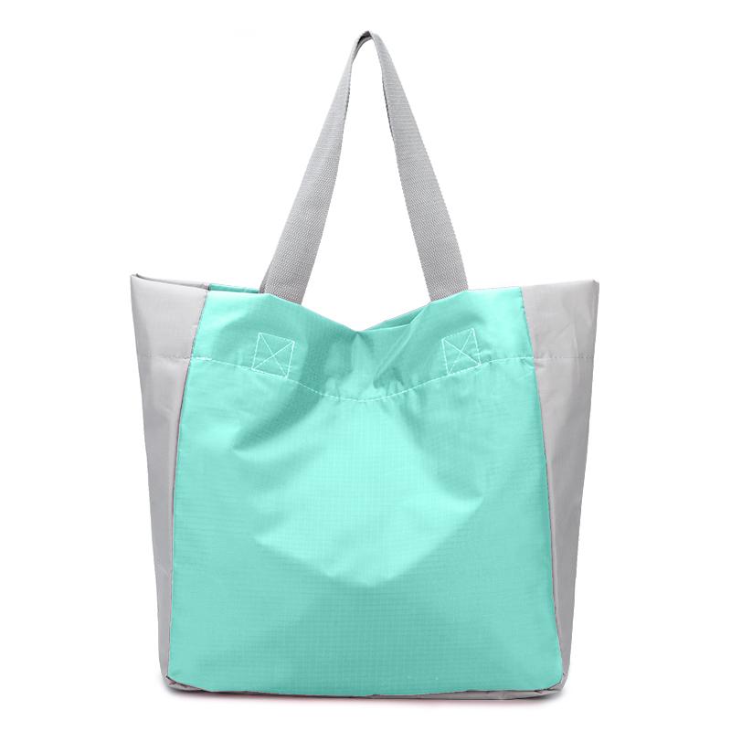 折叠超市购物袋袋便携单肩包手提袋买菜包逛街收纳袋防水牛津