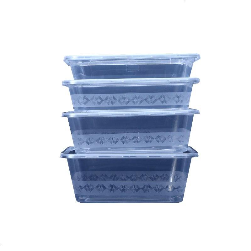 长方形500ml-3500ml方盒一次性餐盒外卖打包便当快餐透明塑料饭盒