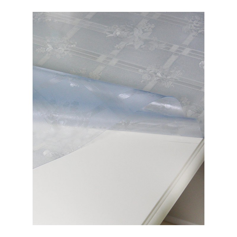 软玻璃水晶板防水放油桌布塑料布茶几垫餐桌垫透明磨砂PVC餐桌布