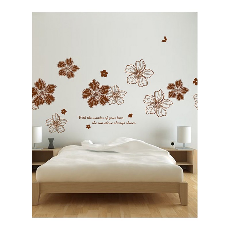 温馨卧室墙贴纸贴画自粘房间床头墙壁纸客厅背景墙装饰墙纸