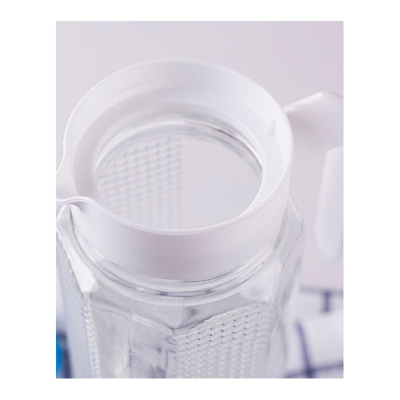 1L玻璃冷水壶 透明水具果汁饮料壶凉水壶装茶水容器杯子