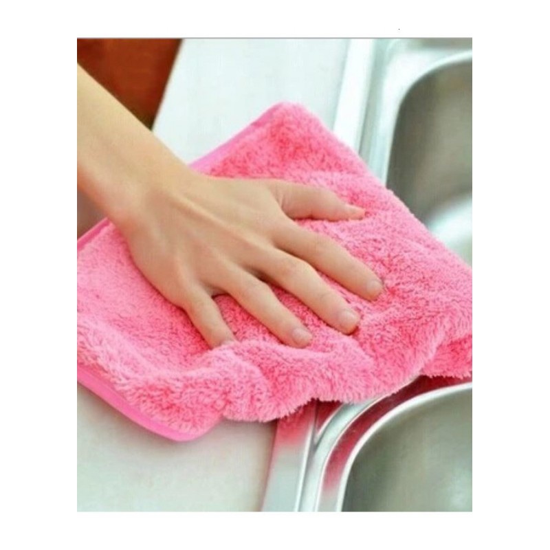 创意毛巾悬挂式擦手巾拭巾珊瑚绒卫生间擦干手巾厨房抹布