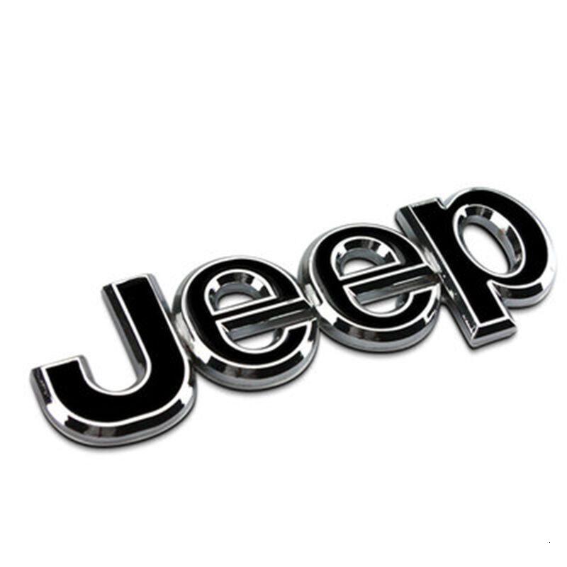 宁百辰Jeep吉普金属车贴个性车尾标字标JEEP连体黑色1个