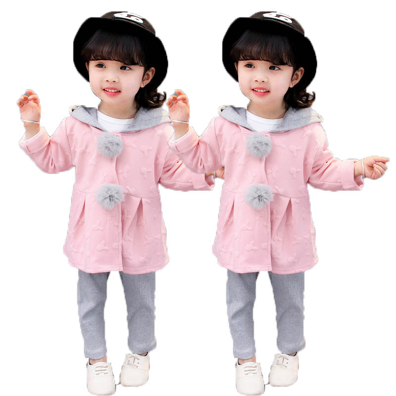 宝宝春装女1-3岁套装时尚潮衣2018新款韩版女童甜美上衣0小孩衣服