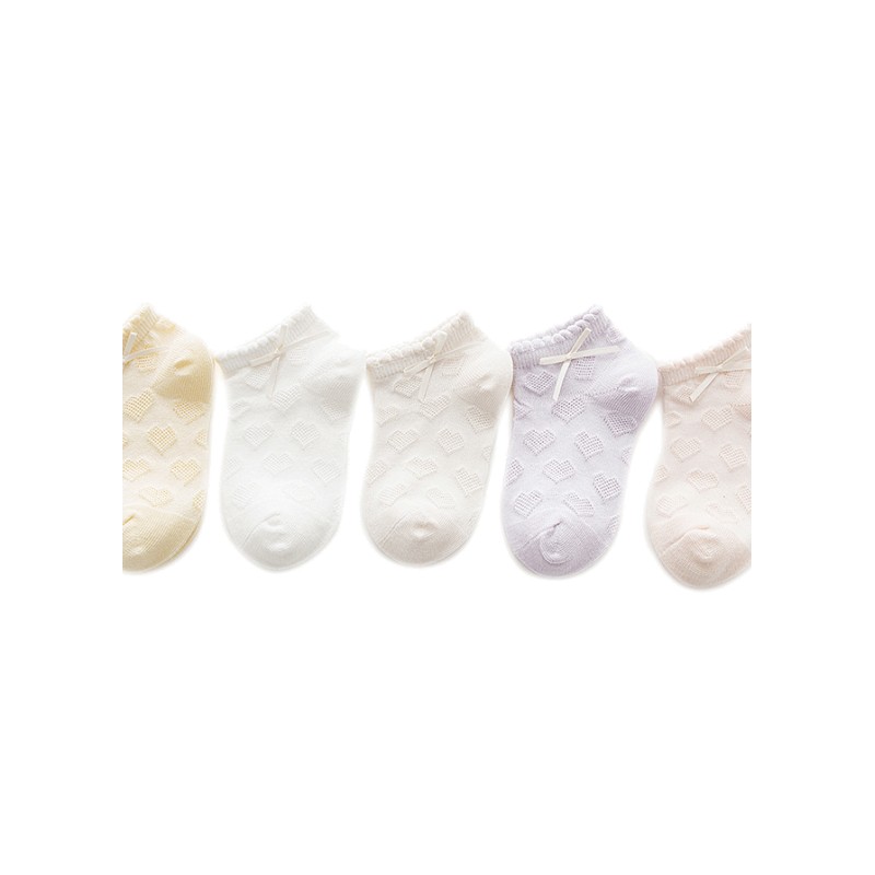 儿童袜子船袜纯棉3-5-7-9岁男婴儿网眼短袜女童宝宝袜子夏季薄款