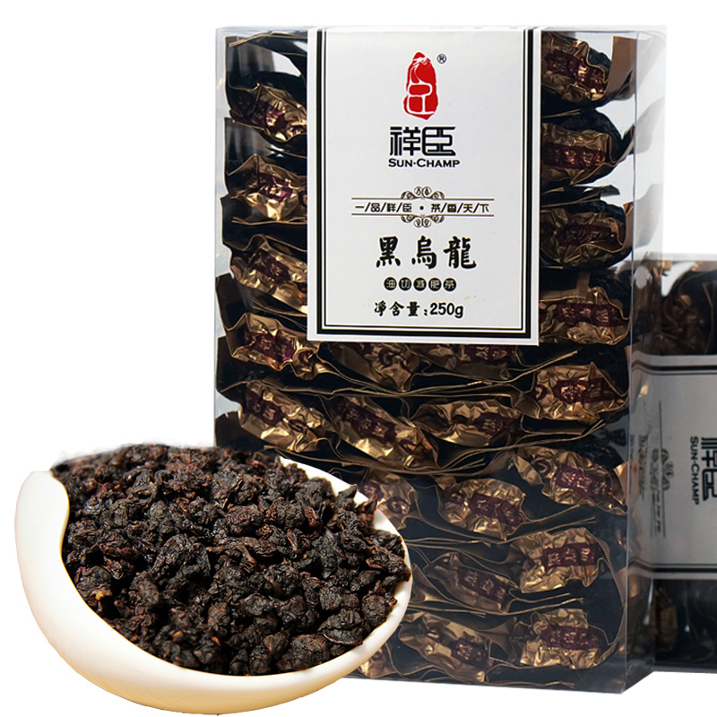 祥臣 油切黑乌龙茶叶250g*2盒 高浓度乌龙茶可搭配减肥茶减肥产品