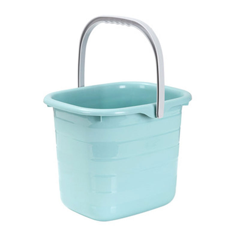 [蓝色11L]塑料加厚长方形手提储水水桶家用拖把桶塑料桶小方桶洗衣桶创意简约生活日用家庭清洁工具
