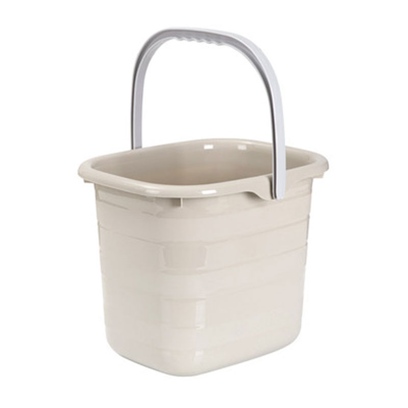 [卡其11L]塑料加厚长方形手提储水水桶家用拖把桶塑料桶小方桶洗衣桶创意简约生活日用家庭清洁工具