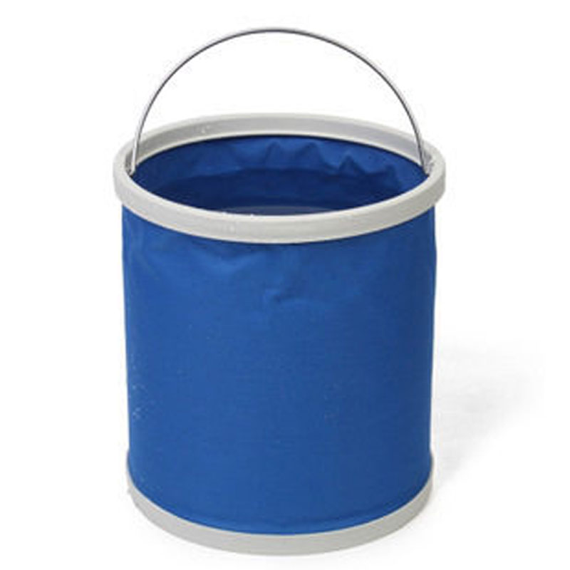 [9L蓝色]汽车用折叠水桶车载便携式洗车用桶户外旅行钓鱼可伸缩筒创意简约生活日用清洁工具