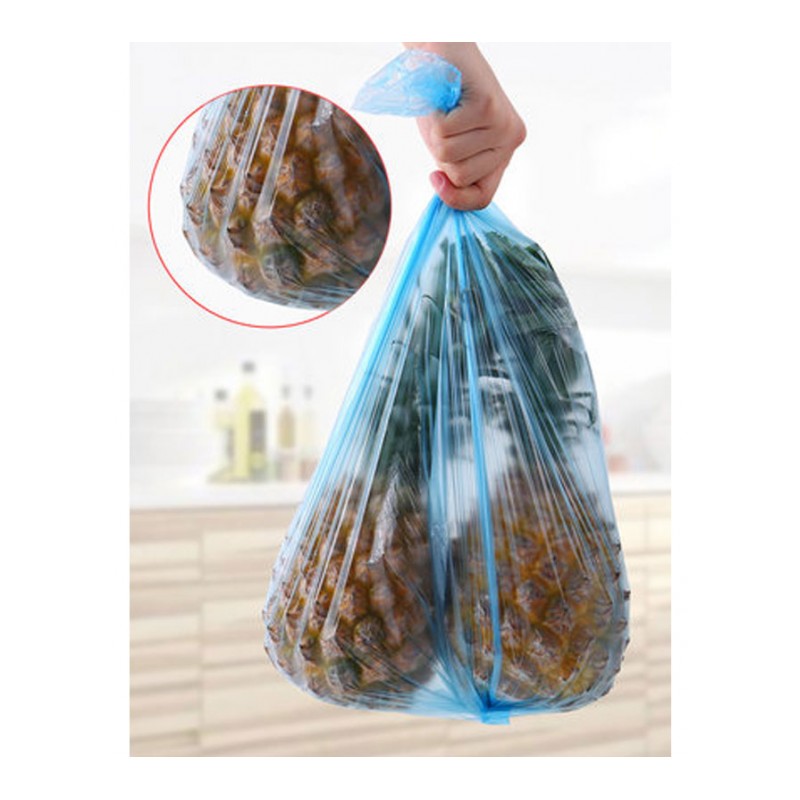 清洁用品150只装中号平口垃圾袋家用一次性加厚塑料袋厨房背心手提式一次性用品