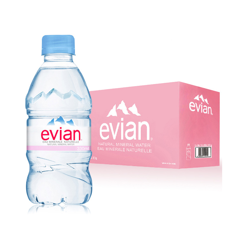 依云（Evian） 330ml*24瓶 天然矿泉水 法国进口