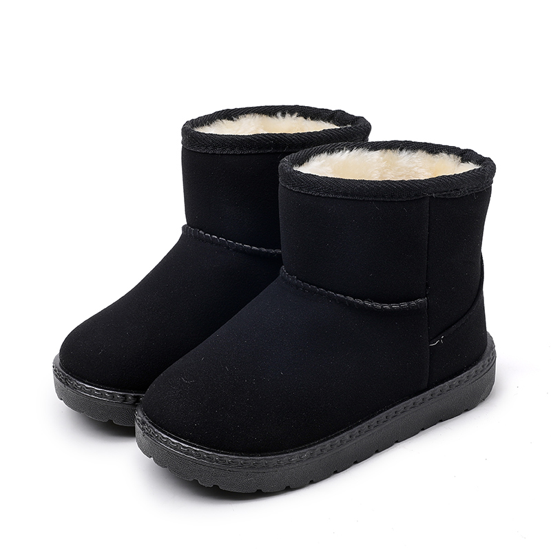 儿童雪地靴2018新款冬季男童女童中筒靴防水加厚保暖宝宝防滑棉鞋