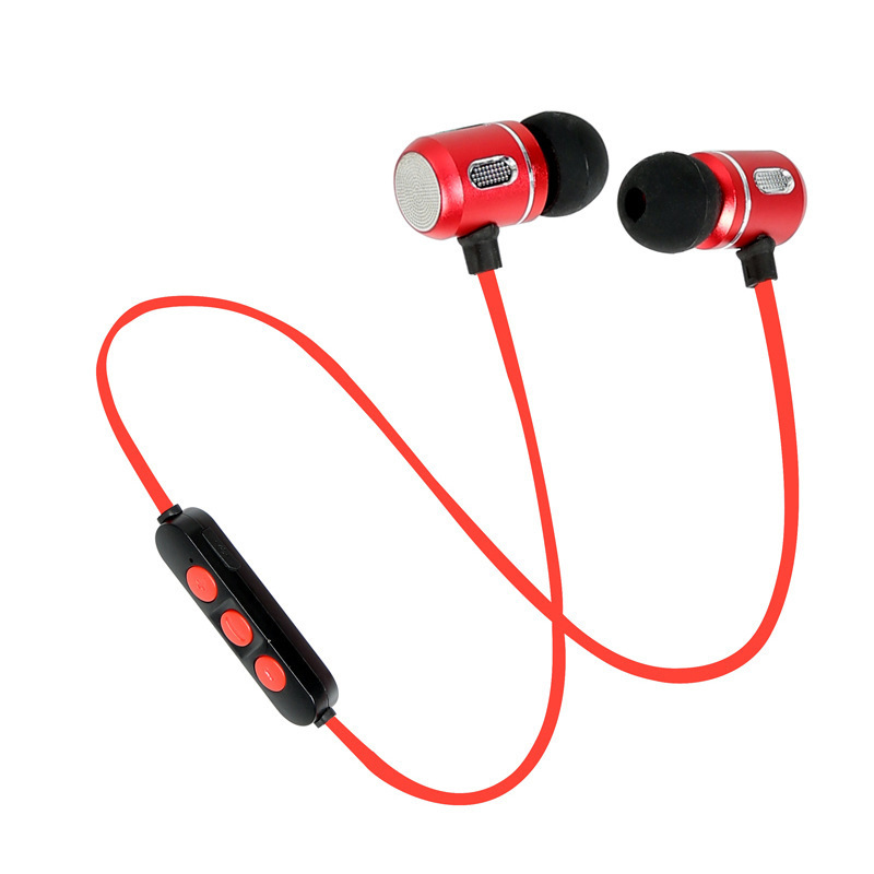 HIGE/无线蓝牙运动耳机XT-9 入耳式双耳磁吸耳机 通话清晰 HiFi发烧 适用于苹果安卓蓝牙连接通用 红色