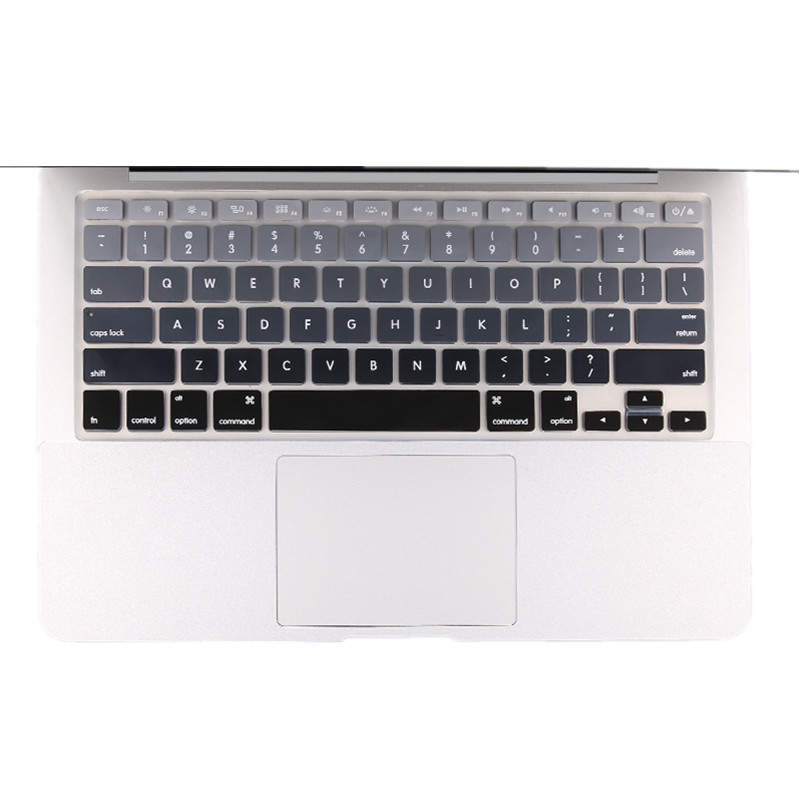 HIGE/苹果笔记本键盘膜 Mac/pro/air键盘膜 air13/pro老款13/15通用 黑灰色