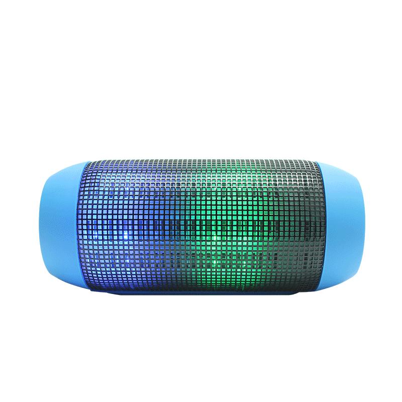 HIGE/无线蓝牙智能音响 新款360°立体环绕音效炫彩LED灯光 超长续航支持TF卡 宝石蓝色