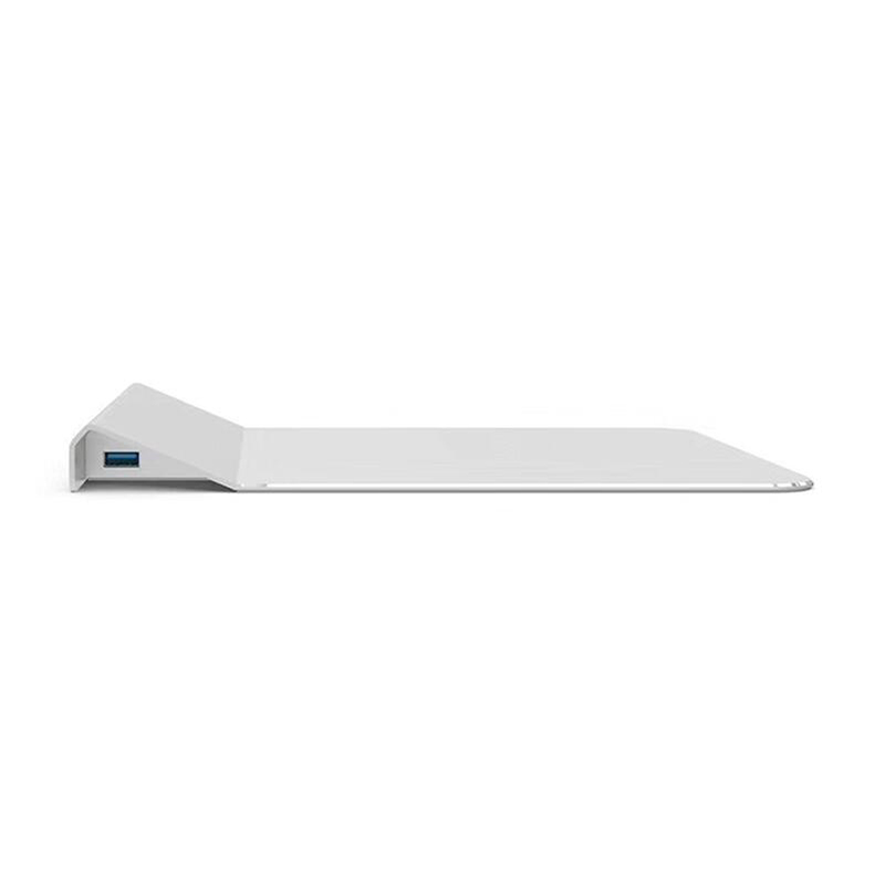 HIGE/多功能鼠标垫扩展坞 铝合金扩展器+鼠标垫 网卡接口USB接口6合1扩展器 兼容各种笔记本电脑 太空灰