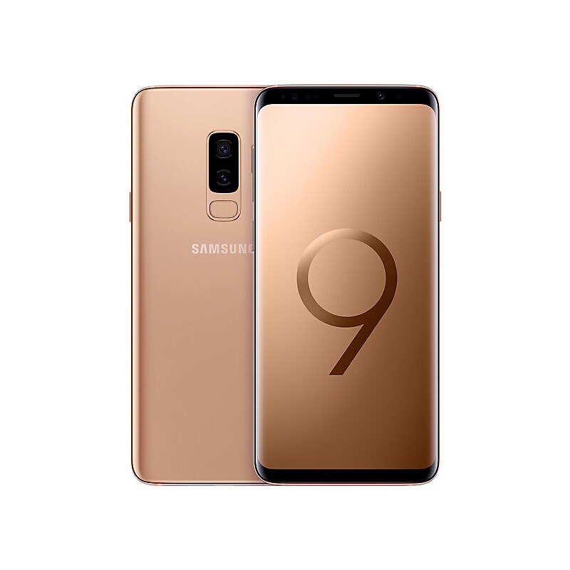 SAMSUNG/三星S9+智能手机 双卡双待 移动联通电信4G全网通手机 6GB+64GB 金色[港版无发票]