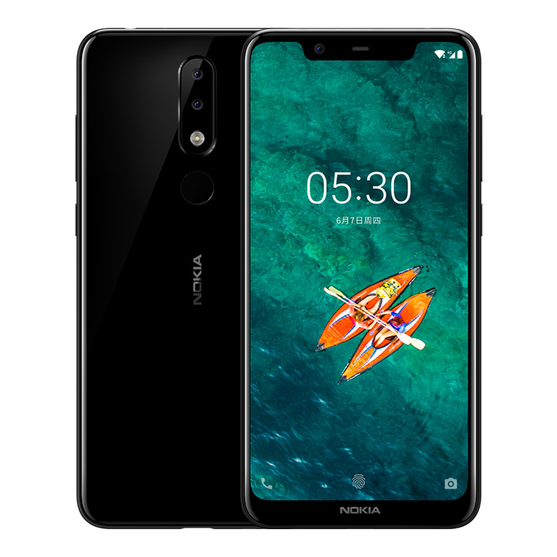 NOKIA/諾基亞X5智能手机 新款移动联通电信4G全网通智能手机 双卡双待 3GB+32GB 极夜黑