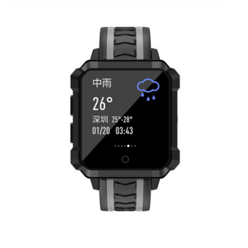 HIGE/智能运动手环 户外GPS导航 计步防水运动手环 插卡通话 心率检测 多种运动模式 黑色