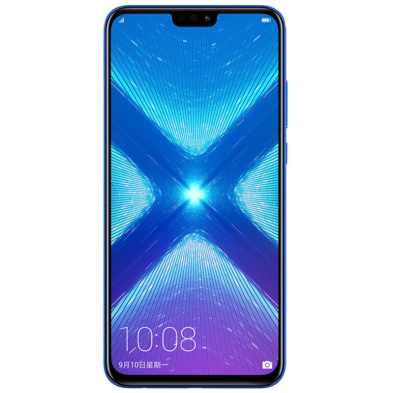 HUAWEI/华为荣耀8X手机 双卡双待 AI智能双摄全面屏拍照手机 全网通4G智能手机 6GB+64GB 魅海蓝