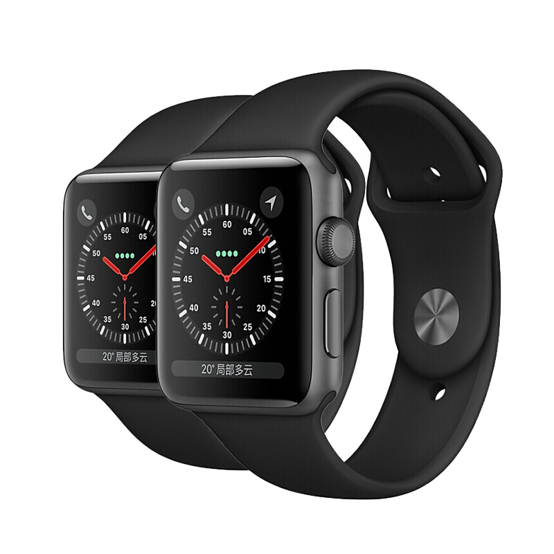 Apple/Apple Watch Series3 第三代智能手表 GPS手表,运动手表 运动型 38mm 蜂窝版 黑色