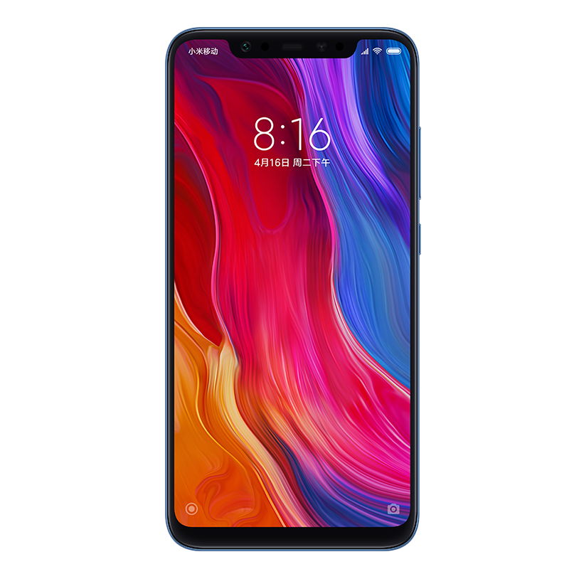 mi/小米8 全网通版 6GB+64GB 移动联通电信4G手机 全面屏游戏智能手机 双卡双待 兰色