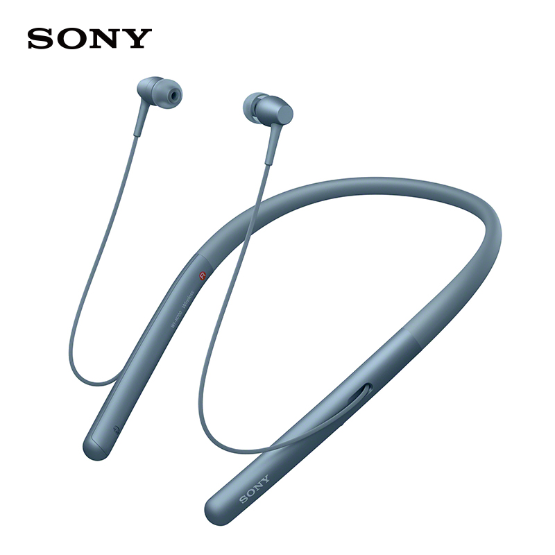SONY/索尼WI-H700无线蓝牙耳机 颈挂式 Hi-Res立体声降噪耳机 手机音乐游戏耳机 月光蓝