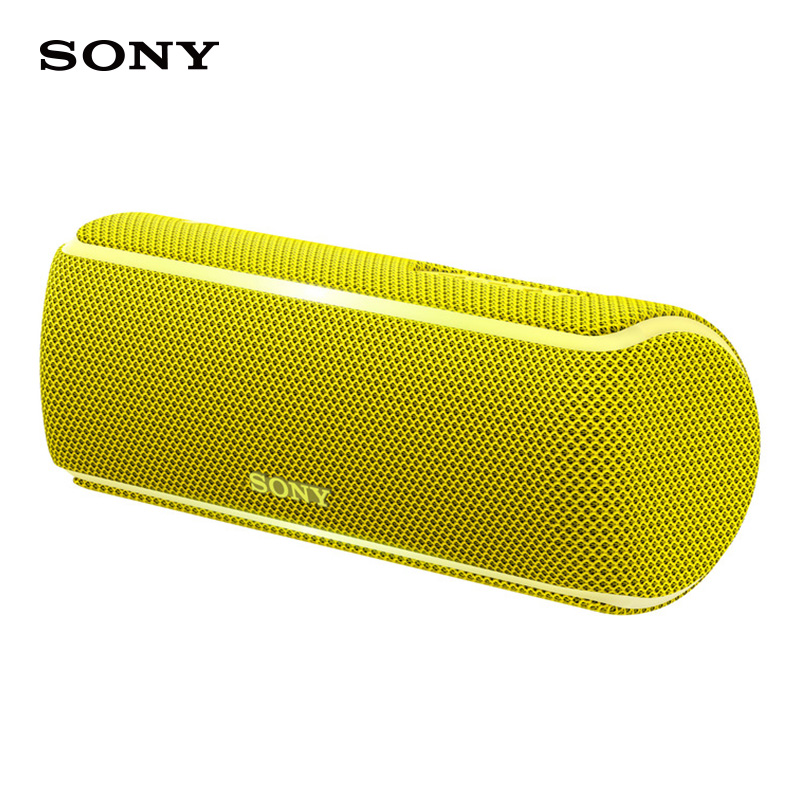 SONY/索尼SRS-XB21无线蓝牙音响 Live Sound三维音效 炫酷灯光 防水设计 澎湃低音蓝牙音箱 黄色