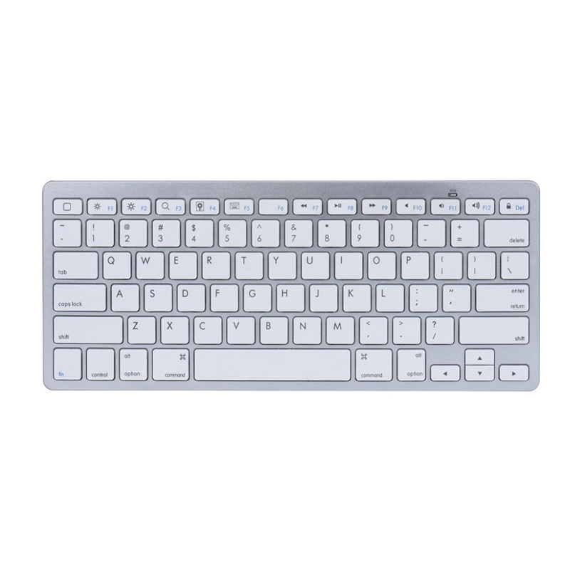 HIGE/无线蓝牙键盘 超薄便携式迷你键盘 手机平板IPAD多媒体电脑键盘 白色