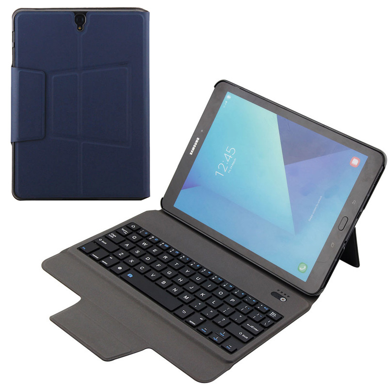 HIGE/无线蓝牙键盘 三星Galaxy Tab S3平板电脑键盘+保护套一体 适用三星 Tab S3 9.7英寸宝蓝色