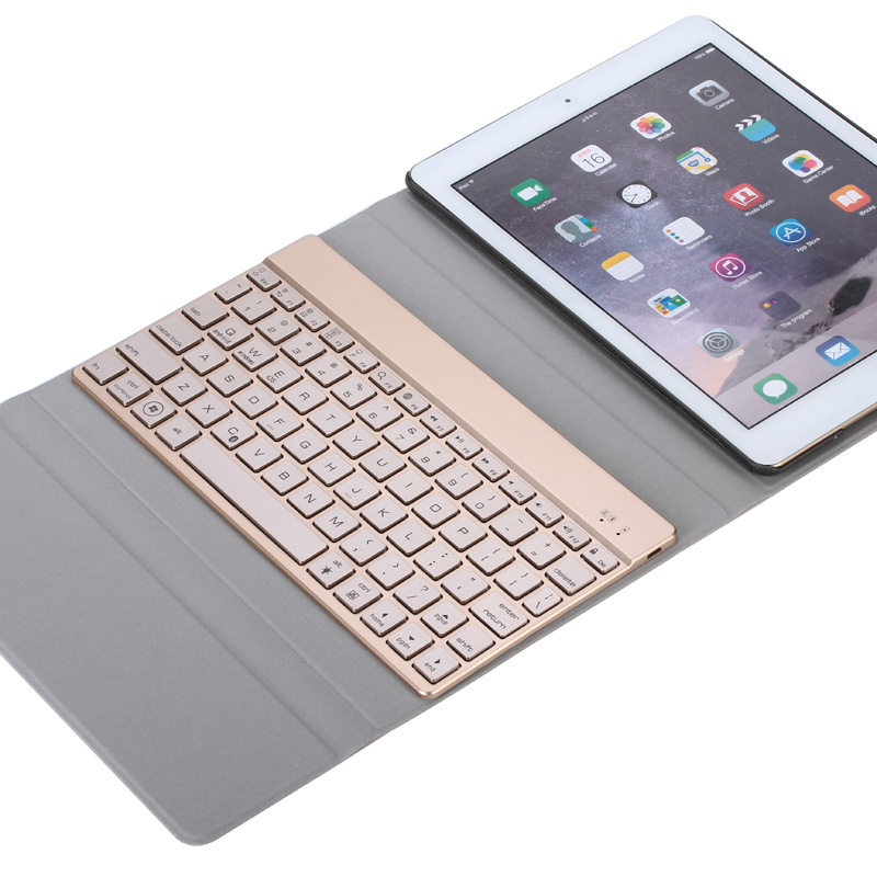 HIGE/无线蓝牙键盘皮套 ipad键盘ipad pro保护套 适用于2017/18新ipad 9.7英寸 单独键盘金色