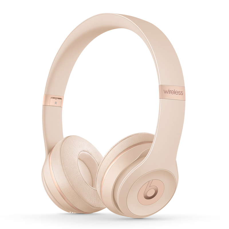 BEATS/Beats Solo3 Wireless 无线运动蓝牙耳机 头戴式耳机 低音好 通话清晰 游戏耳机 哑光金色