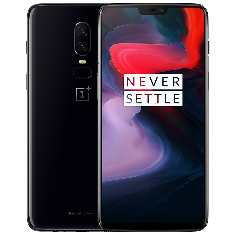 ONEPLUS/一加6手机 1+6全网通4G双卡双待 8GB+256GB 全面屏双摄游戏拍照智能手机 墨岩黑