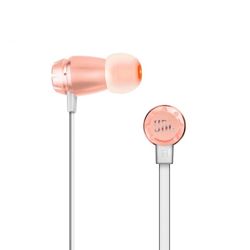 JBL/T380A 入耳式手机耳机 双动圈跑步运动耳机 苹果安卓3.5mm通用有线耳机 粉红色