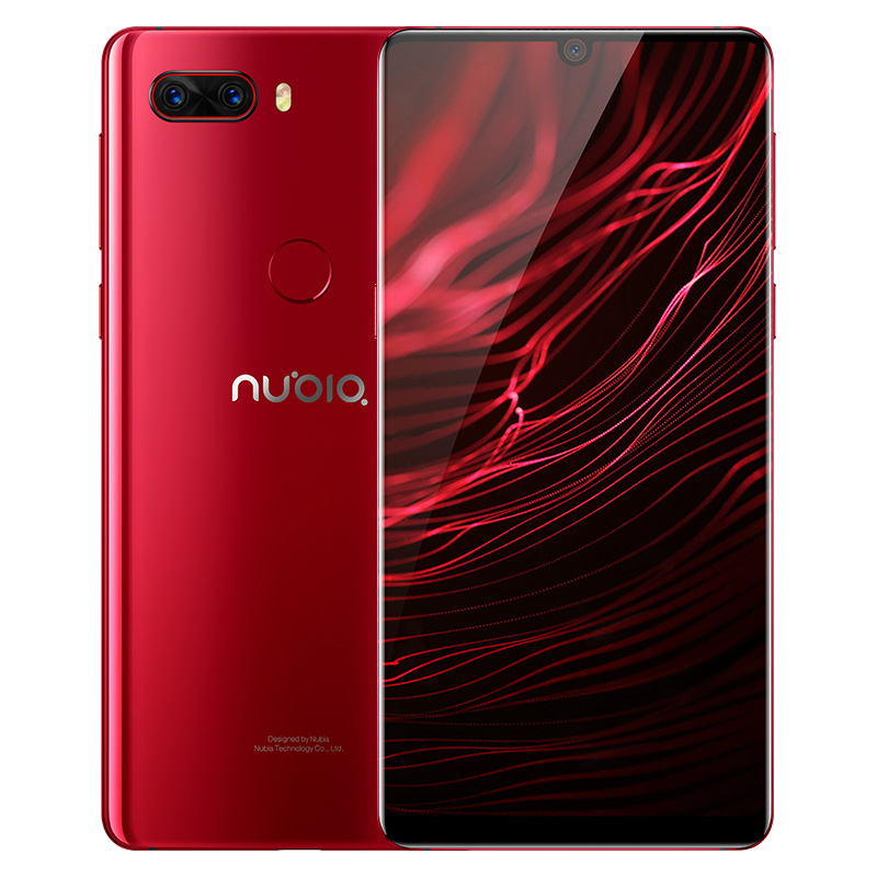 nubia/努比亚Z18全面屏手机 努比亚新款 双卡双待 移动联通电信4G全网通拍照游戏手机 8GB+128GB 星云红