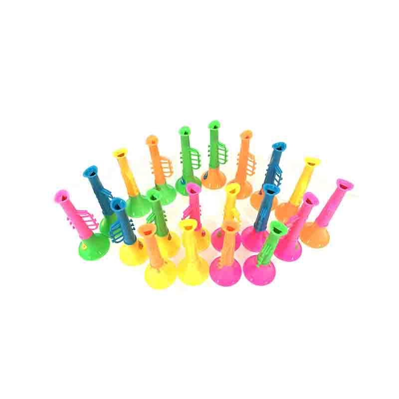 一套5个KID’S HOME TOYS 23389儿童小玩具可吹的双节小喇叭宝宝卡通塑料迷你喇叭吹乐器小礼物