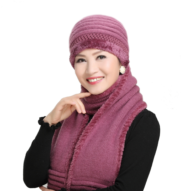 迅影女冬季老人帽子女盆帽冬季时尚保暖帽妈妈帽中老年人女士奶奶加厚