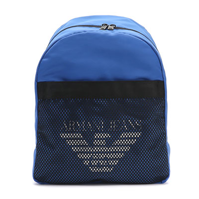 ARMANI JEANS阿玛尼男式蓝色聚酯纤维双肩背包轻奢品9321237P917 00033 特价