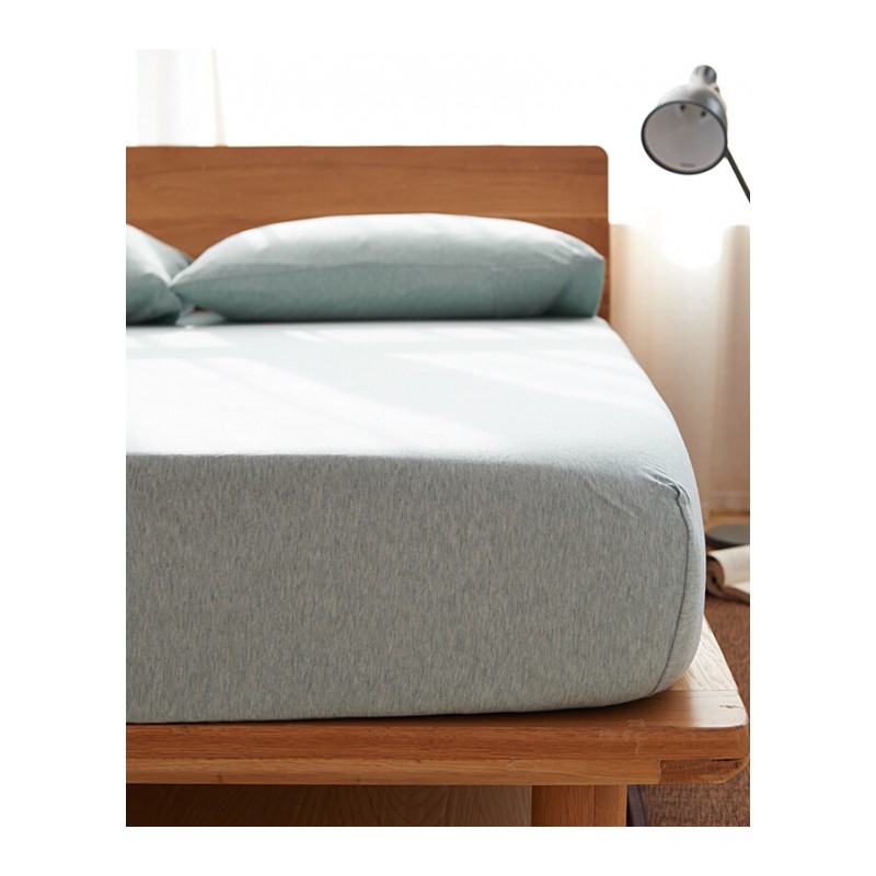 天竺棉床笠单件棉色床单针织棉床垫套保护1.8m1.5米1.2床罩