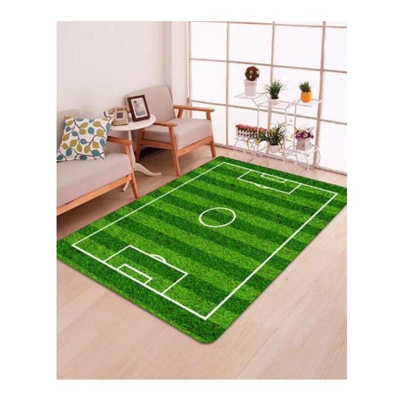 足球场地毯地垫绿茵场儿童房防滑可水洗绿色卧室家用环保垫