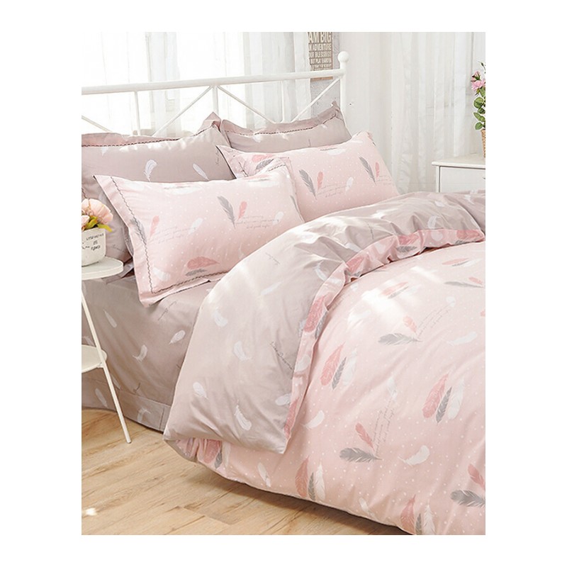 新款床上用品四件套棉双人被套床单三4件套1.5米1.8x2m床笠