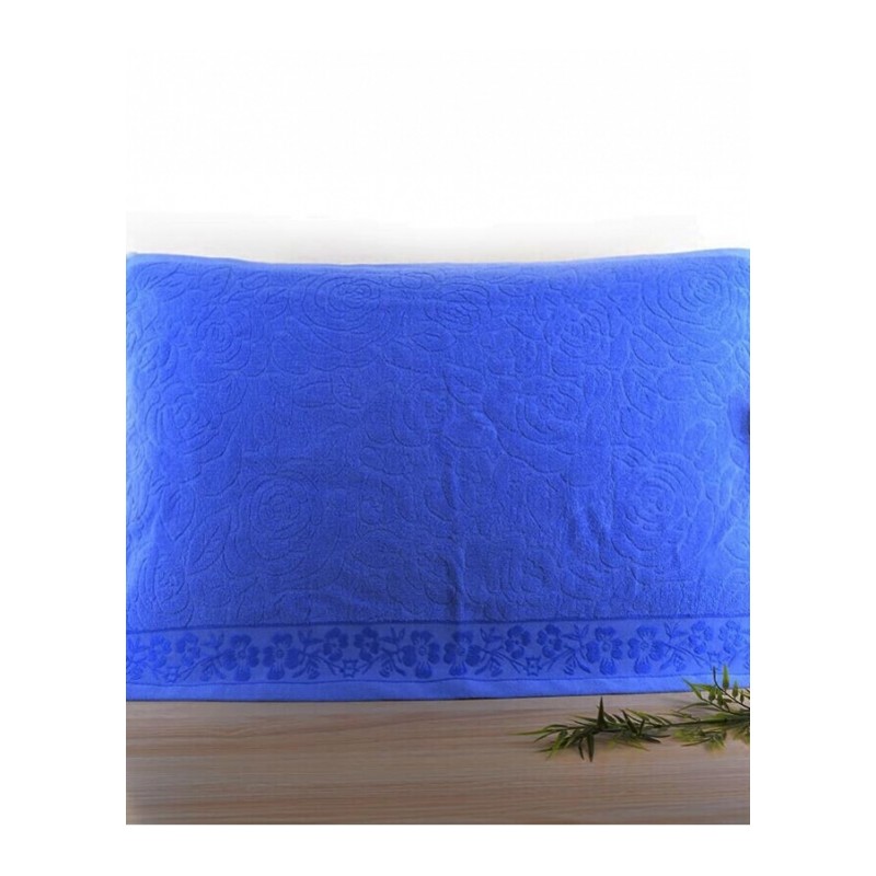 棉蓝色素色枕巾单条学生宿舍学校宾馆劳保单人枕头巾一条蓝色蘑菇(实物偏浅)1条装